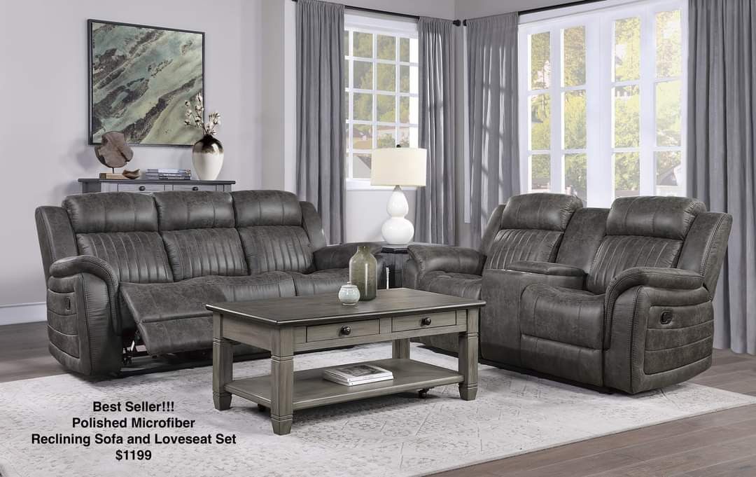 Sofa And Loveseat Recliners Pair 