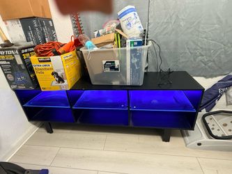 Tv stand w/ Blue Light