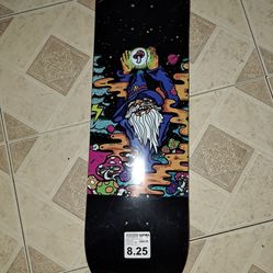 EH-OK SKATEBOARDS THE MAGICAL MUSHROOM WIZARD LOGO SKATEBOARD DECK SIZE 8.25