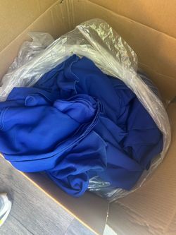 Royal blue tablecloths