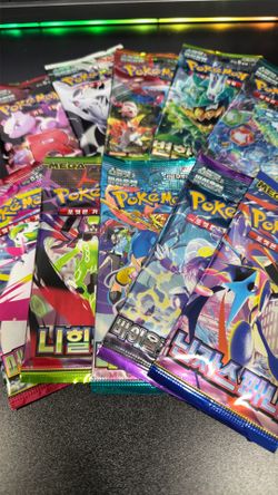 Assorted Korean Pokemon Booster packs