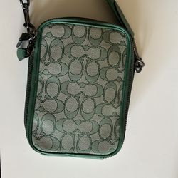 Green coach crossbody