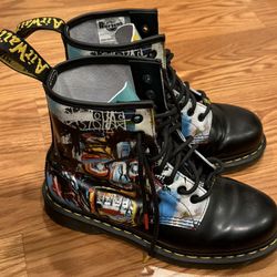 Doc Martens Basquiat Leather Ankle Boots Women’s Size 8