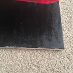 Flower And Red Painting 