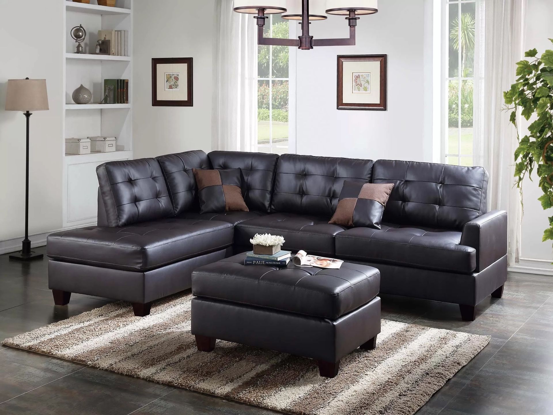 Brand New Comfy 3pc Sectional Set