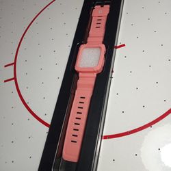 BRAND NEW! Pink Apple Watch Band With Protector Case