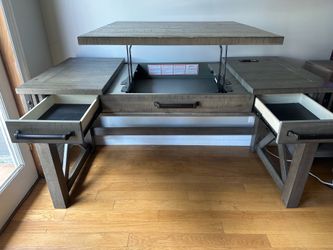Aldwin 60" Home Office Lift Top Desk with USB Charging