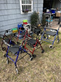Rolling Walkers With Seat