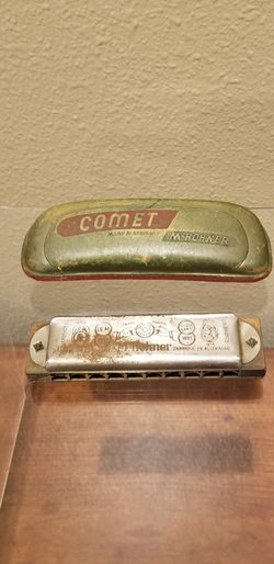 M. Horner Marine Band harmonica and COMET box