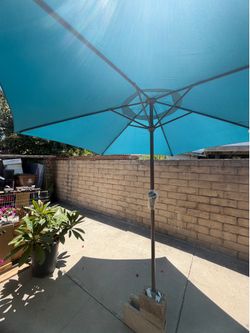 10ft umbrella lake blue band crank