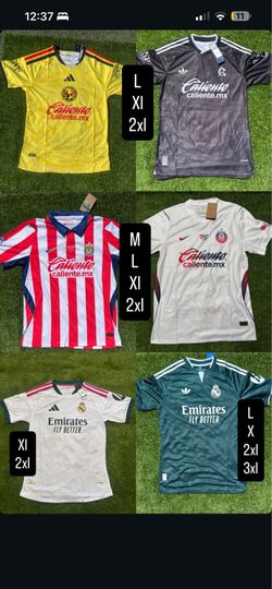 America - Chivas- Real Madrid - Player edition - Fan edition- Jersey