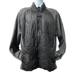 SMARTWOOL Smartloft Jacket  Men’s  XL Black Grey Insulated Merino Wool TINY FLAW