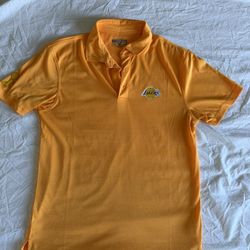 Los Angeles Lakers Yellow Levelwear Polo Shirt - Small