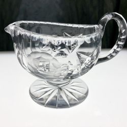 Crystal Sauce / Gravy Dish 6”x4”