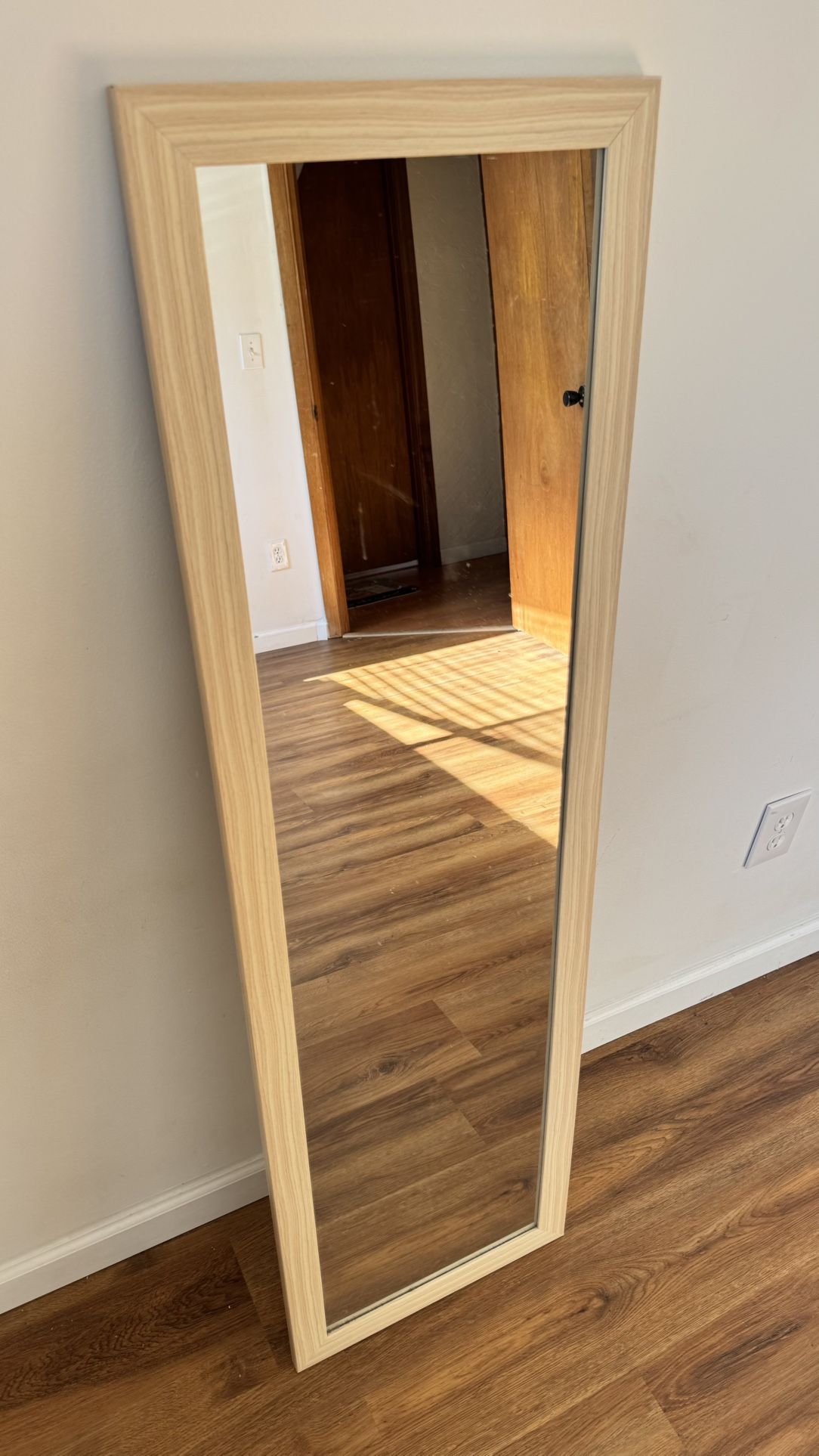 Mirror With Wooden Frame