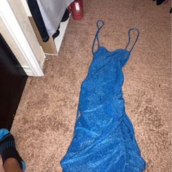 Blue Dress Homing Coming Dress
