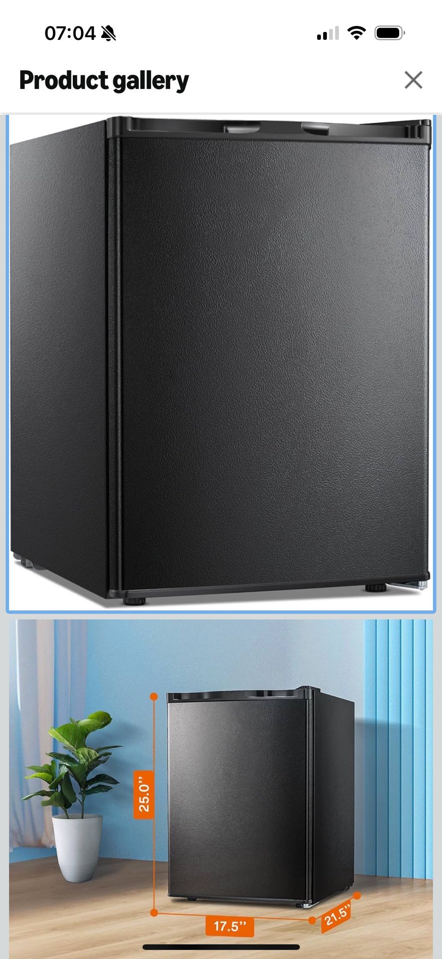 2.1 Cu.ft Freezer Upright Single door