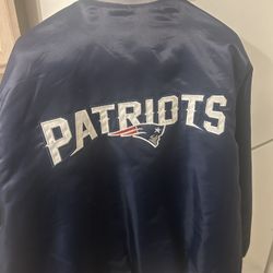 PATRIOTS SATIN STARTER JACKET