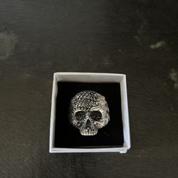 David Yurman Skull Wave Ring 