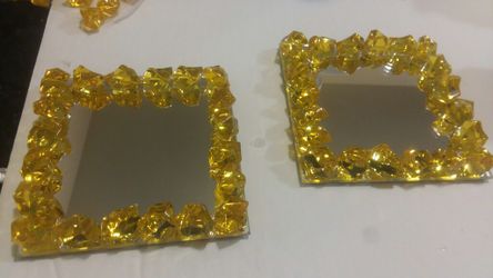 2pc mirror coasters