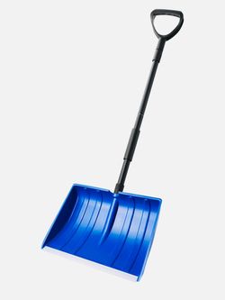 Yocada Snow Shovel for Driveway Home Garage Snow Removal 55 inch Long with D-Grip Handle Aluminum Strip Large Capacity Shovel for Garden Car Camping O