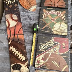 Sports Wall Decor Lot