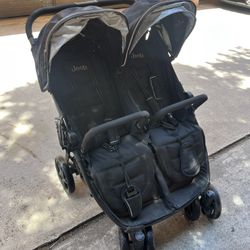 Jeep Destination Ultralight Side x Side Double Stroller, Midnight