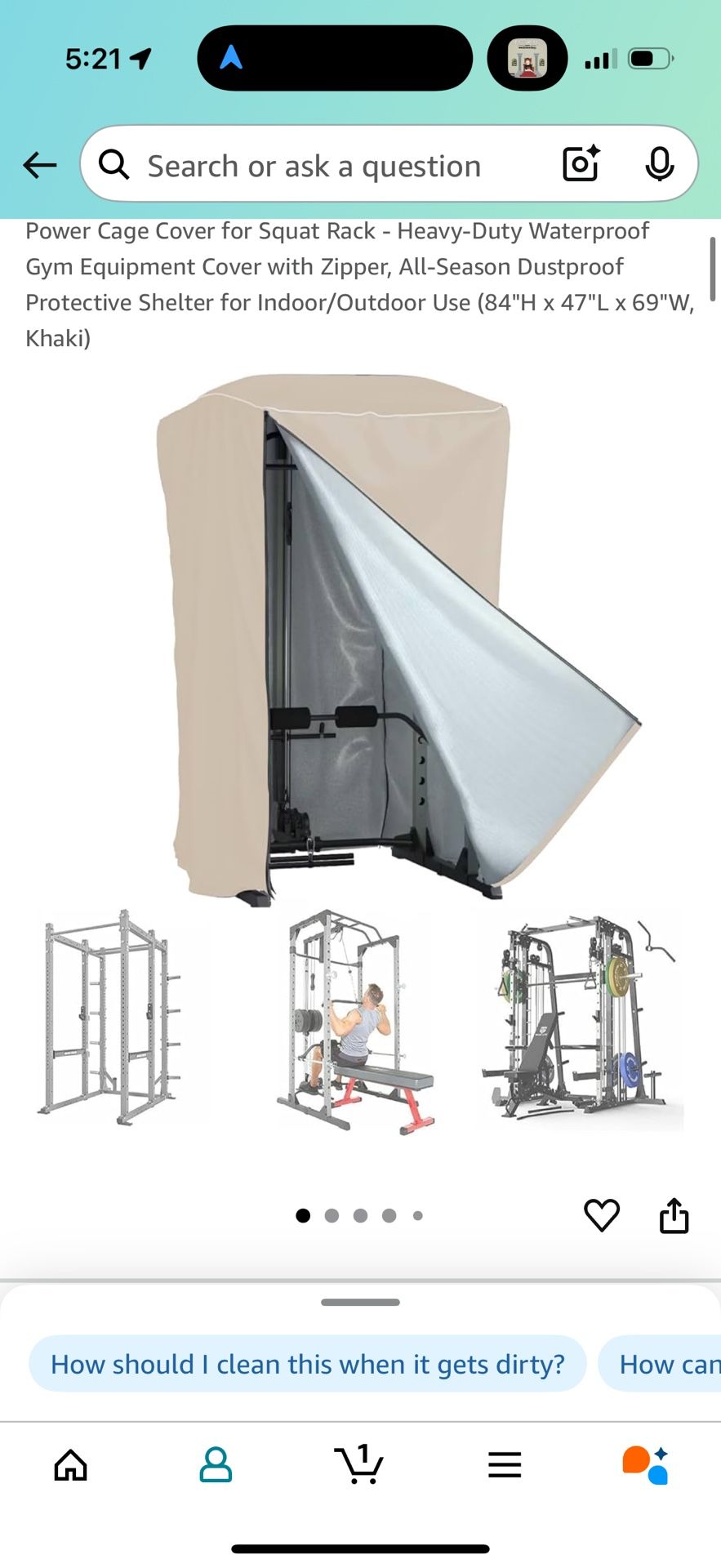 Squat Rack Cover