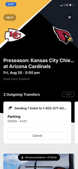 Cardinals Vs Chiefs Lower Level