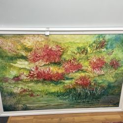 Beautiful Limited Edition Field of Wild Flowers Giclee Canvas Painting