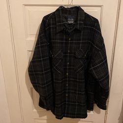 Jacket Plaid Warm Size Xl Mens