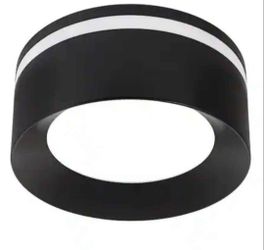 Ceiling LED Fixture Flex install  6 in. 5 CCT Matte Black Dual Band Duo Bright, Dimmable, Damp Rated 12W