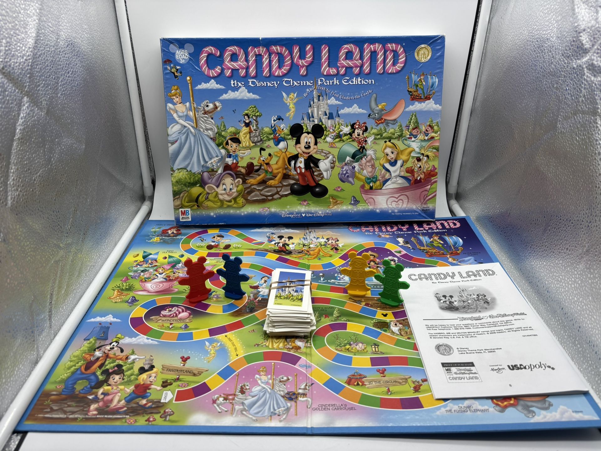 Disney Theme Park Candy Land Game by Milton Bradley 100% Complete 2001