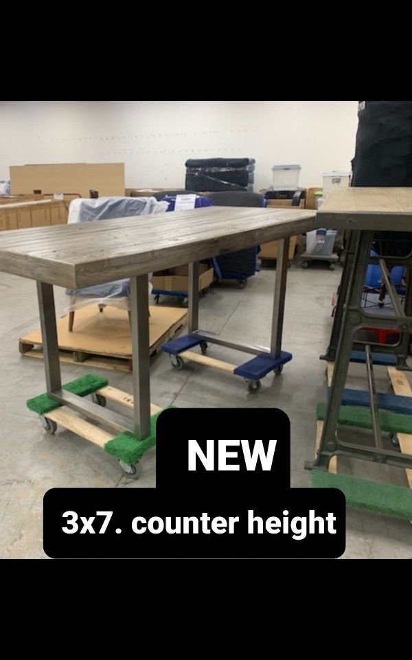 New Distress Table. 3x7 Counter Height