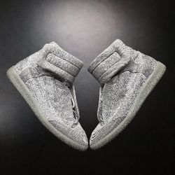 MAISON MARTIN MARGIELA - High Top 3M Silver / Python Printed Sneakers