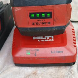 Hilti chargers and batteries 36 v