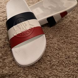 Authentic Moncler Women Slides Sandals Size 8 Used Once