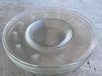 MCM Clear Polka-dot Etched Plates