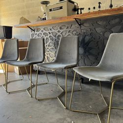 West Elm Slope Dining Chairs (Set of 4)