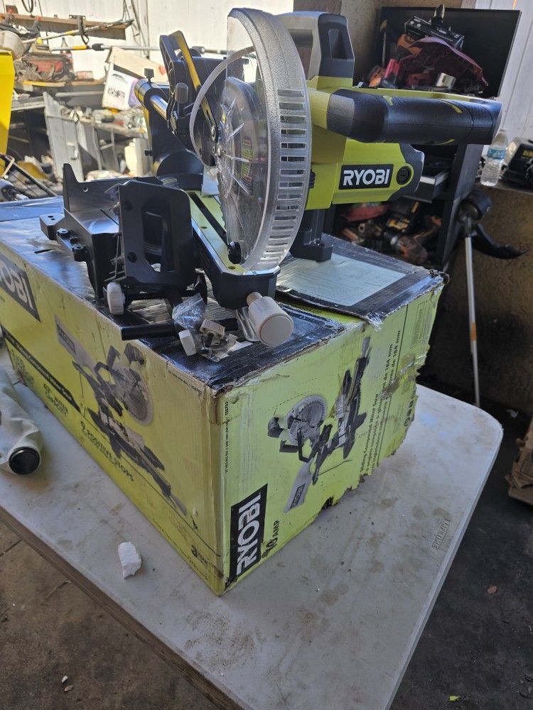 10 Amp Corded 7-1/4 In Compound Sliding Miter Saw 