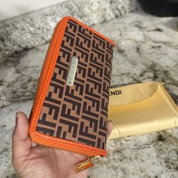 New Fendi Orange Wallet check more pictures