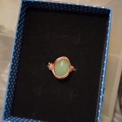 Handmade Green Aventurine Ring 