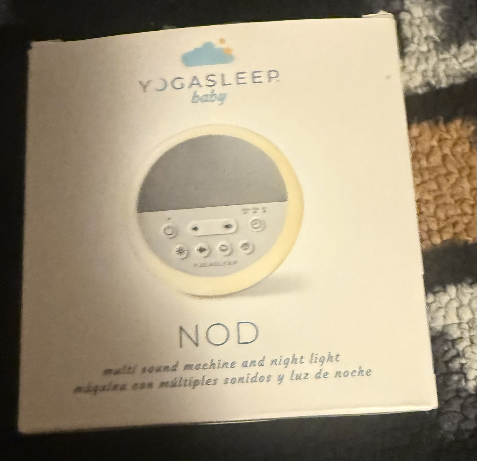 YOGASLEEP baby NOD ute sound machine and Night light