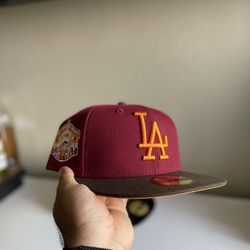 7 1/4 Dodgers Fitted Hat “USC” Colorway