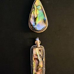 Pendant Variety. Opal, Eye Of Shiva, Chrysoprase, Moonstone, Abalone, Tigers Eye