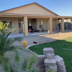 Framing work, shed, patio. 