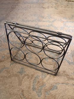 Metal Wine Rack 6-Bottle Holder