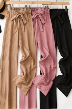 Baby pink loose summer pants size s/m
