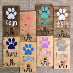 Personalized Dog Leash Holder