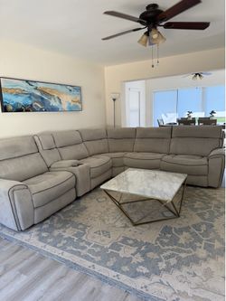 Sectional sofa, microfiber, dining room, set a set of eight Sectional sofa, microfiber, dining room, set a set of eight